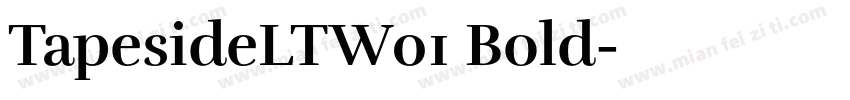 TapesideLTW01 Bold字体转换